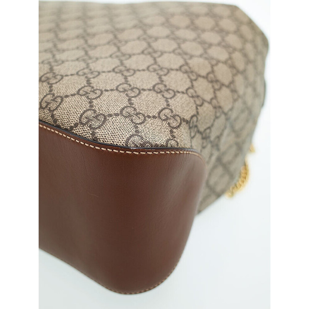 Gucci GG Supreme Hobo bag beige brown coated canvas - Picture 9 of 9